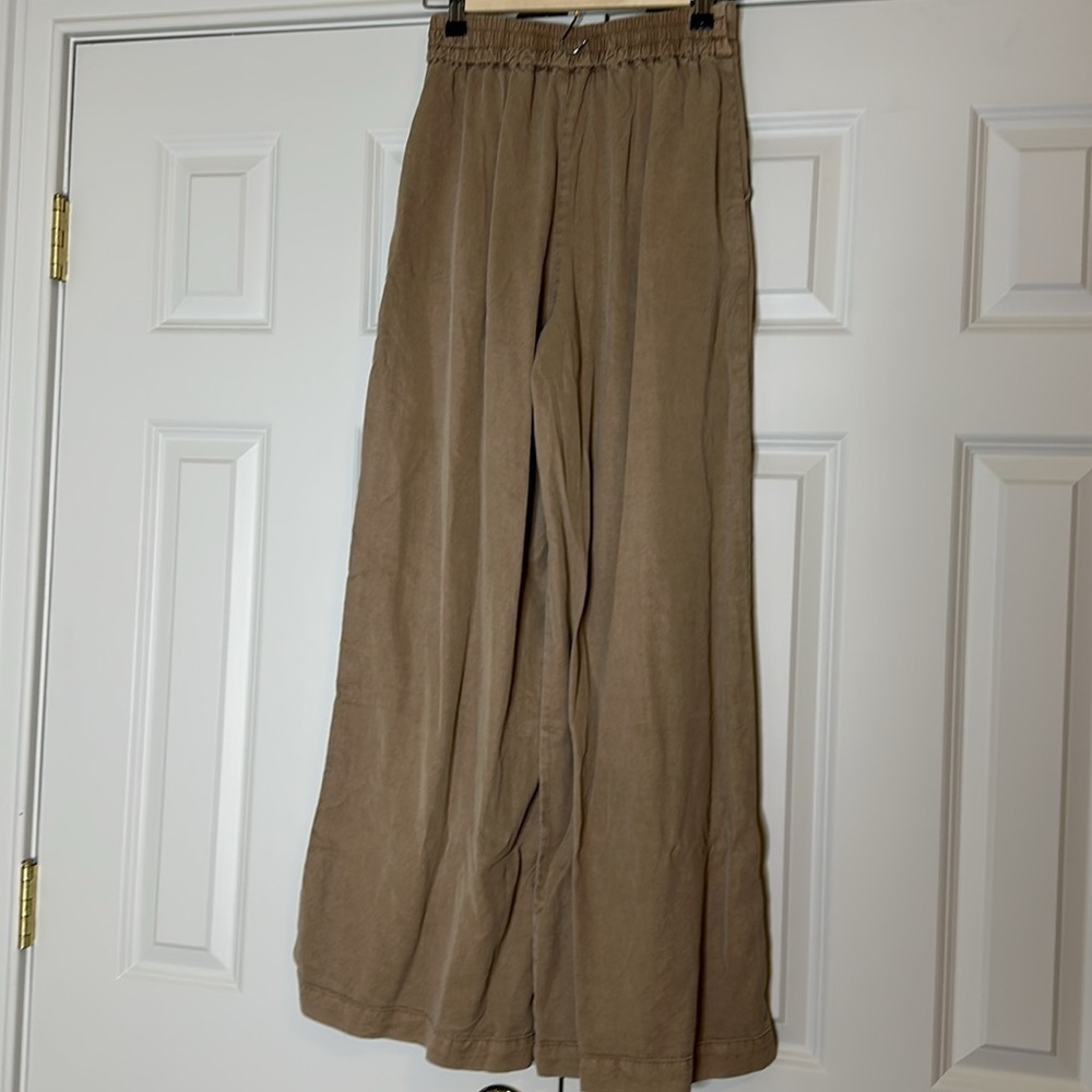 YFB Khaki Wide Leg Trousers SzXS - Picture 3 of 9